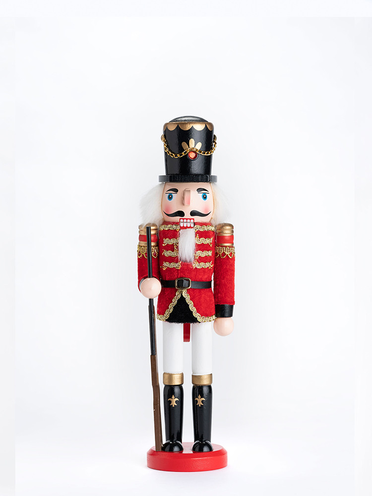 12" Red Soldier with Horn Nutcracker